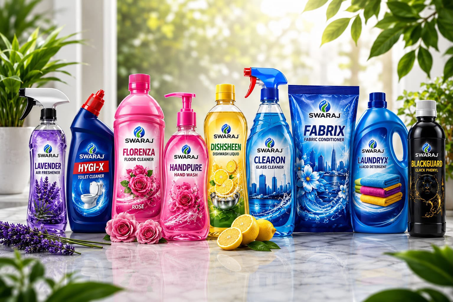 Swaraj Cleaning Products - Hygix, Clearon, Supreme, Fabrix and more